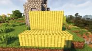 Stripped blocks of bamboo (Image via Mojang)